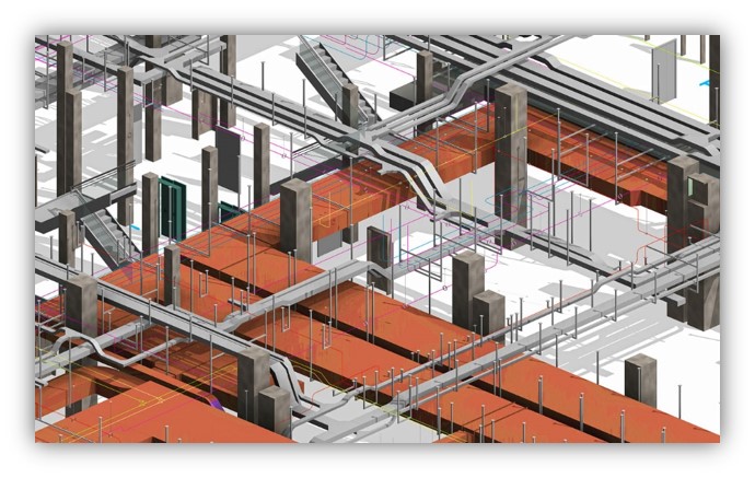 Konstruktion von BIM 3D-Modellen bei Architekturprojekten